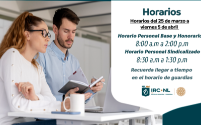 Horarios del 25 de marzo al 5 de abril