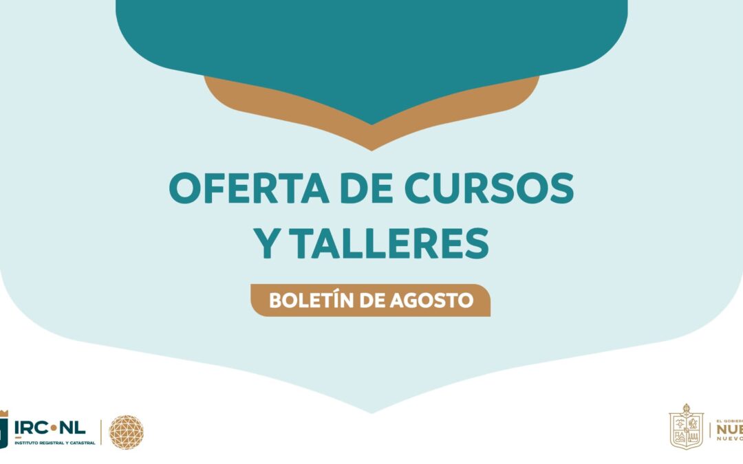 Cursos nuevos del mes de agosto