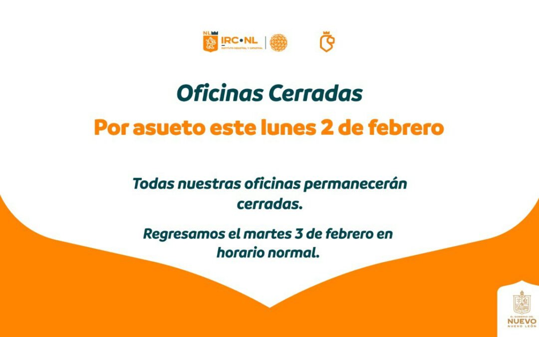 Asueto lunes 2 de febrero