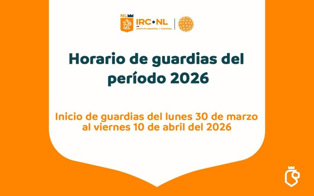 Horario de guardias del período 2026