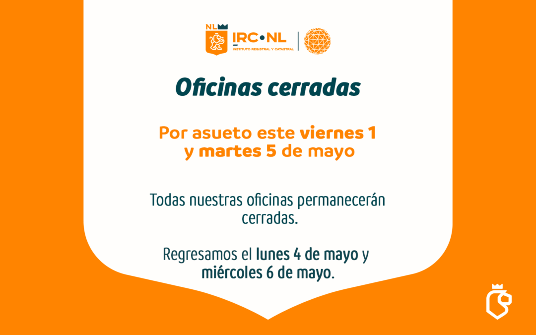 Asueto 1 y 5 de mayo