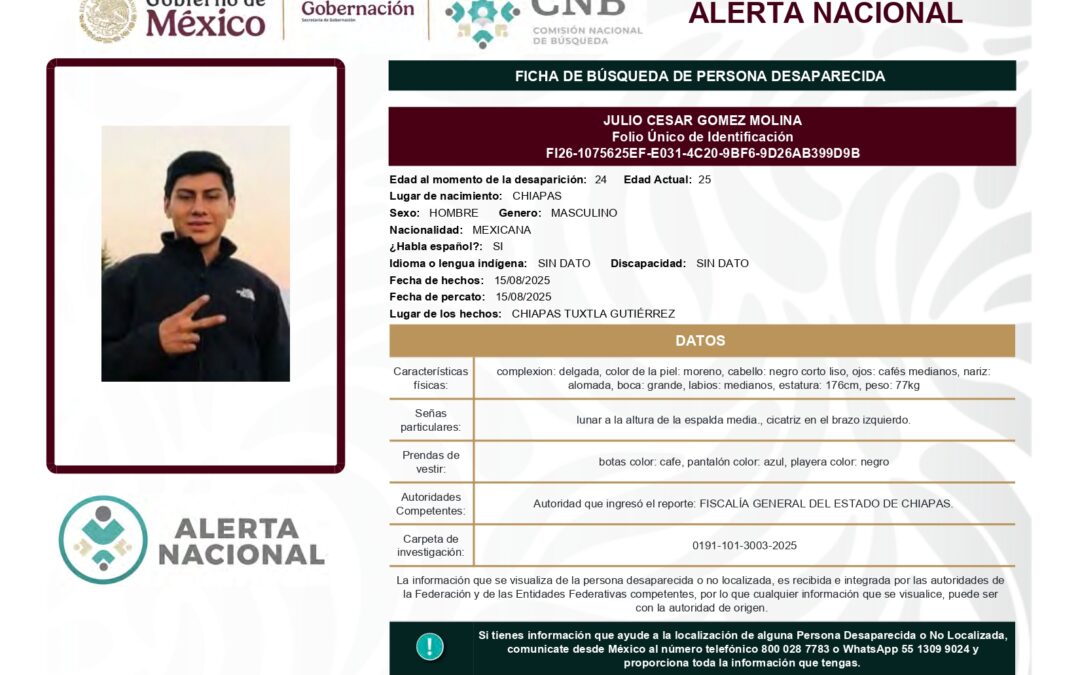261014 JULIO CESAR GOMEZ MOLINA