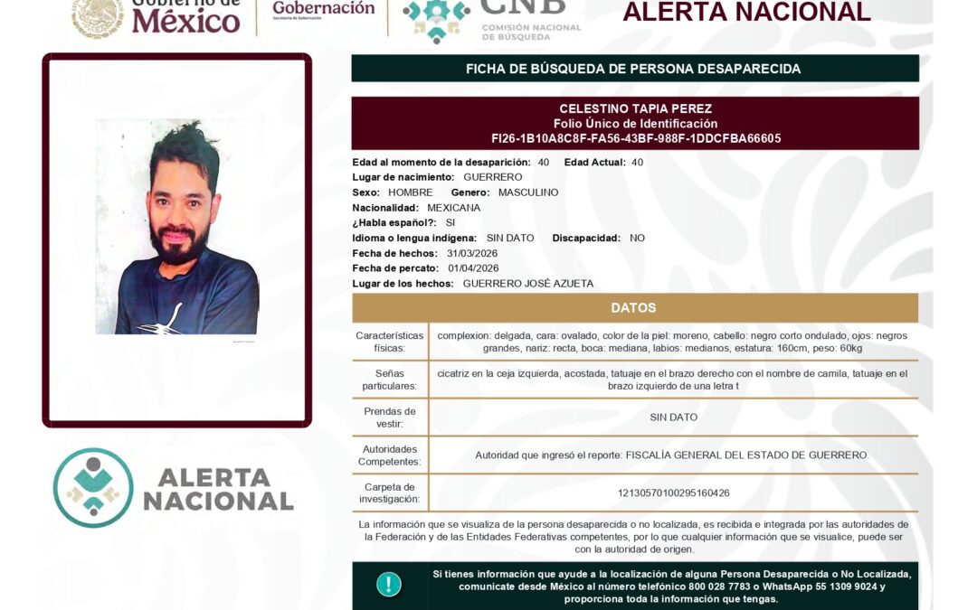 261029 CELESTINO TAPIA PEREZ