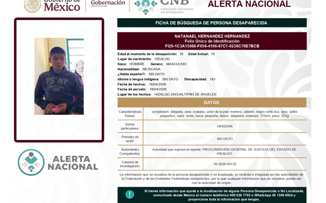 261062 NATANAEL HERNANDEZ HERNANDEZ
