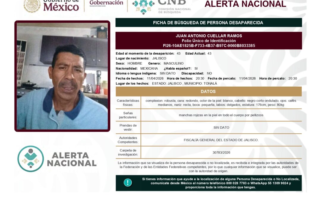 261974 JUAN ANTONIO CUELLAR RAMOS