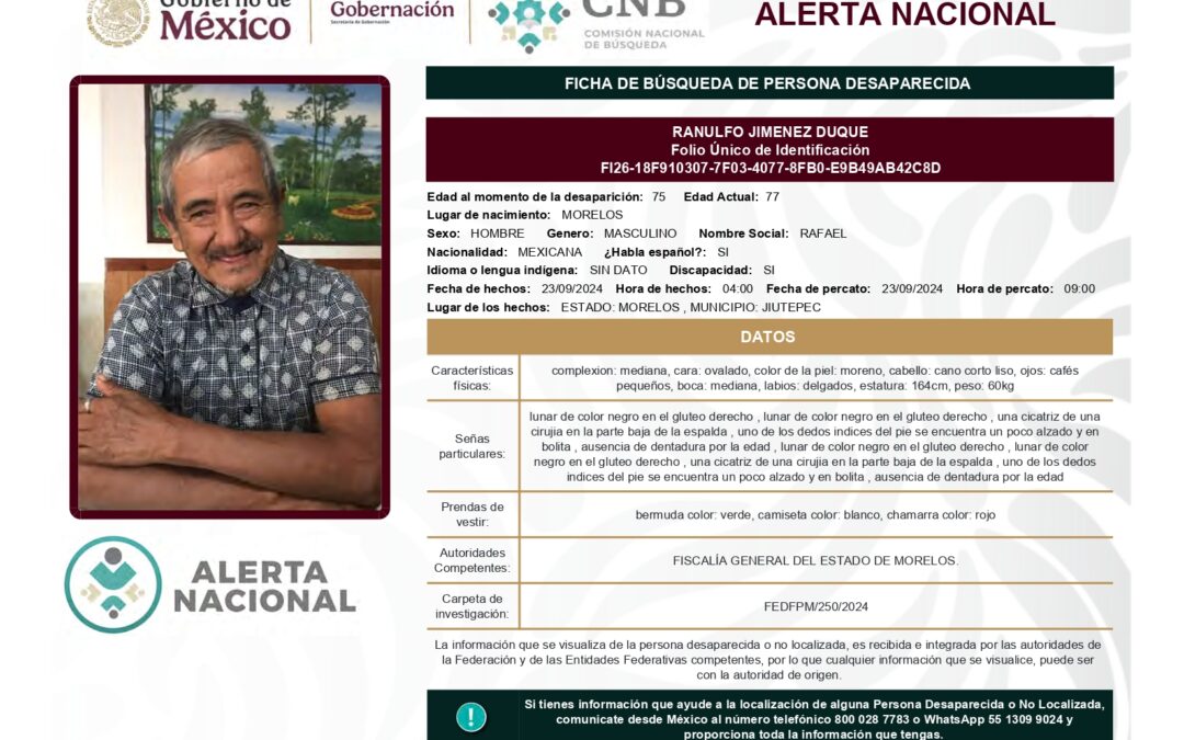 262031 RANULFO JIMENEZ DUQUE