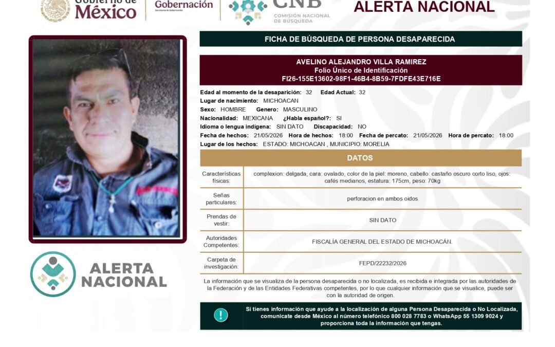 262040 AVELINO ALEJANDRO VILLA RAMIREZ