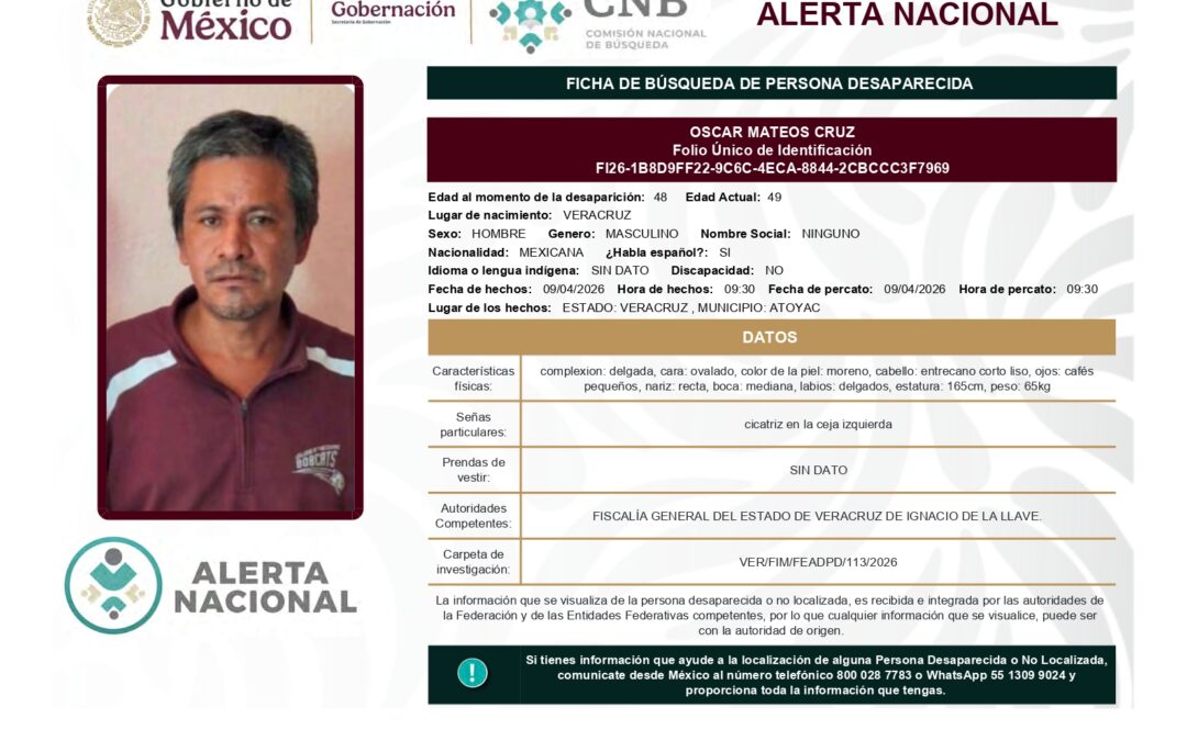 262049 OSCAR MATEOS CRUZ
