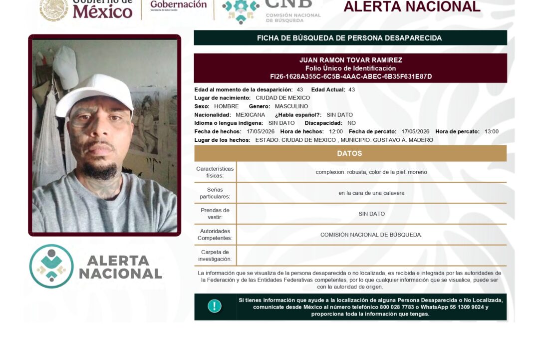 262061 JUAN RAMON TOVAR RAMIREZ