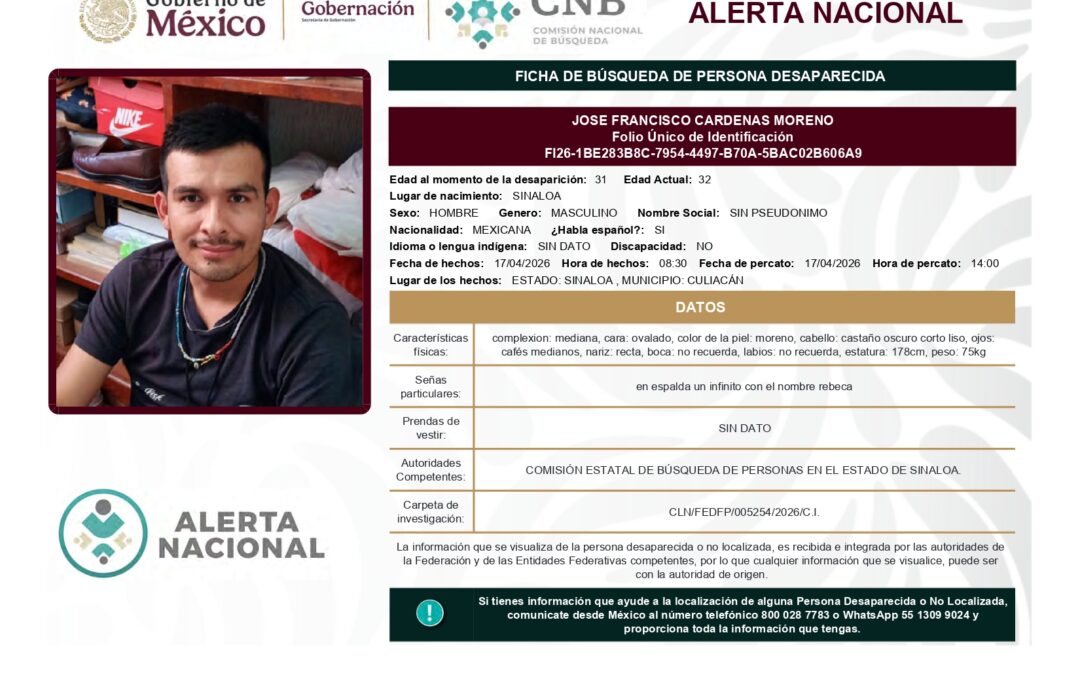 262085 JOSE FRANCISCO CARDENAS MORENO