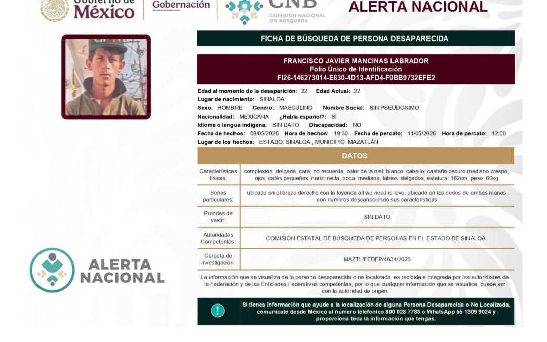 262094 FRANCISCO JAVIER MANCINAS LABRADOR