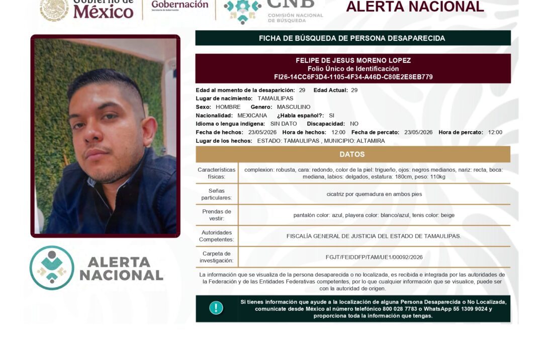 262142 FELIPE DE JESUS MORENO LOPEZ