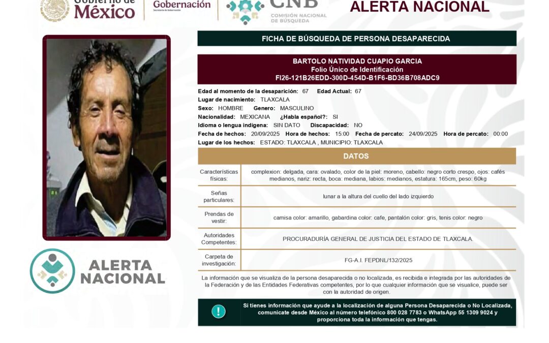 262166 BARTOLO NATIVIDAD CUAPIO GARCIA