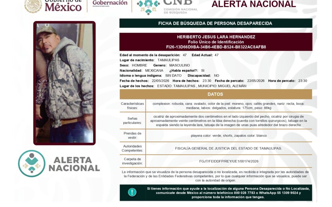 262178 HERIBERTO JESUS LARA HERNANDEZ