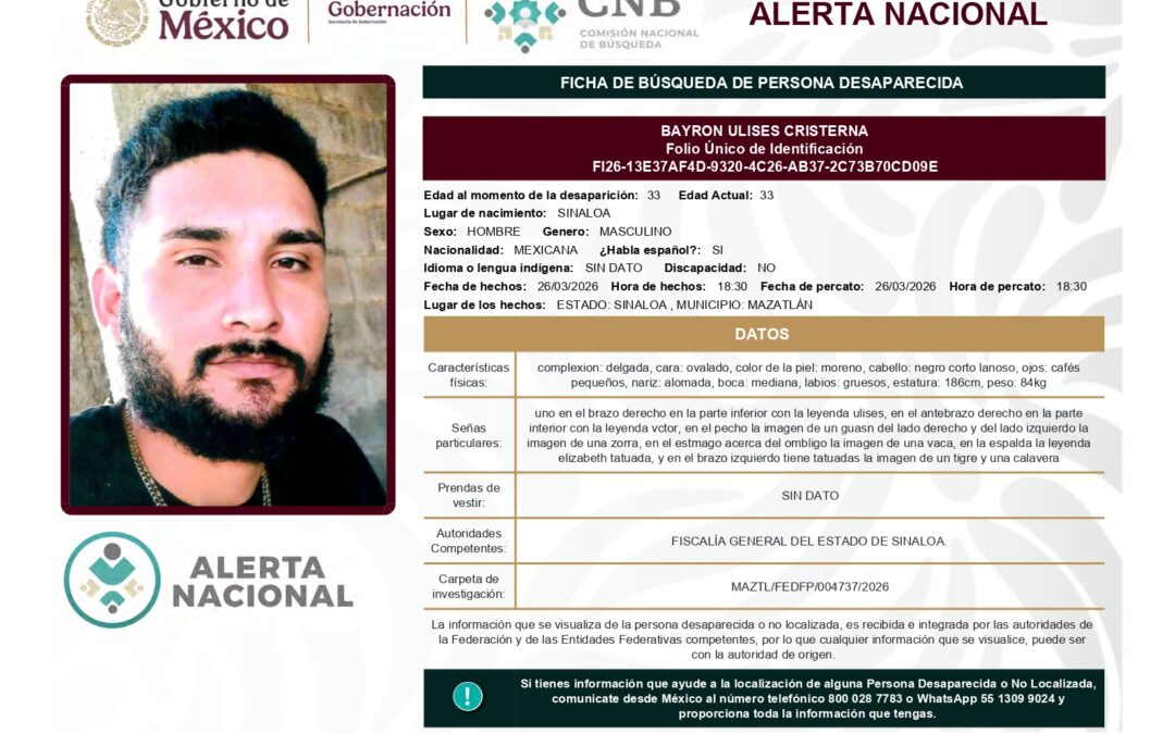 262184 BAYRON ULISES CRISTERNA