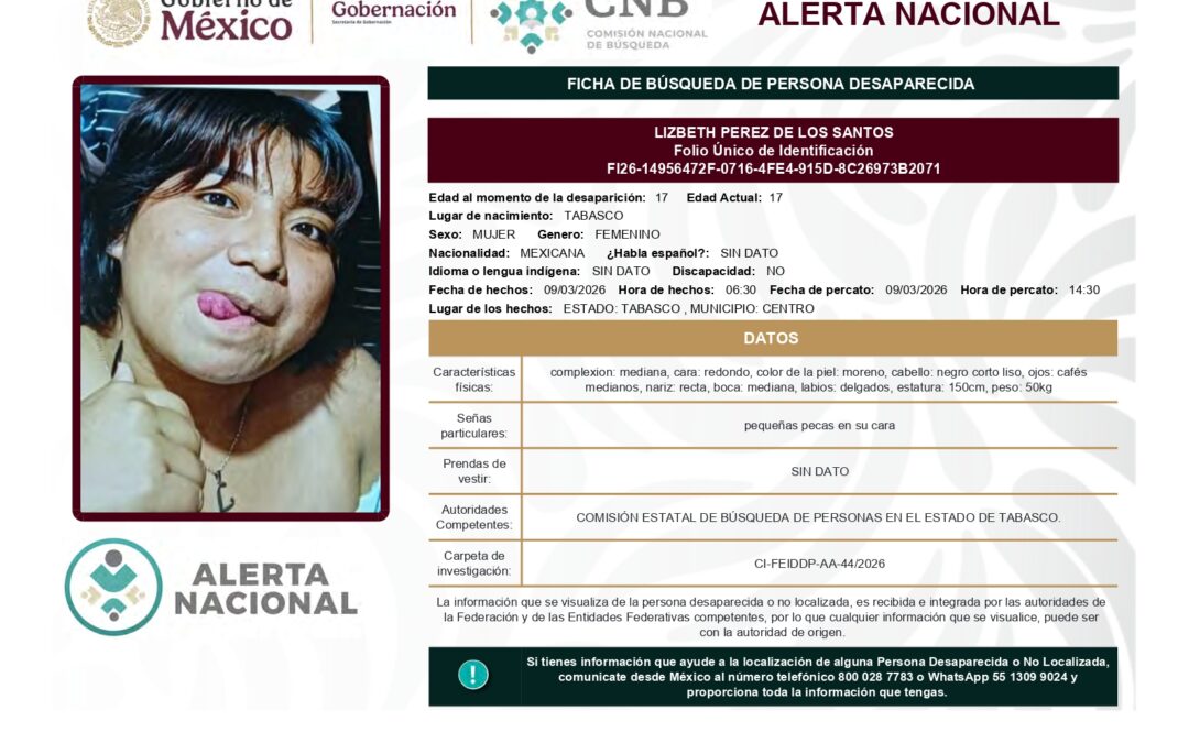 262196 LIZBETH PEREZ DE LOS SANTOS