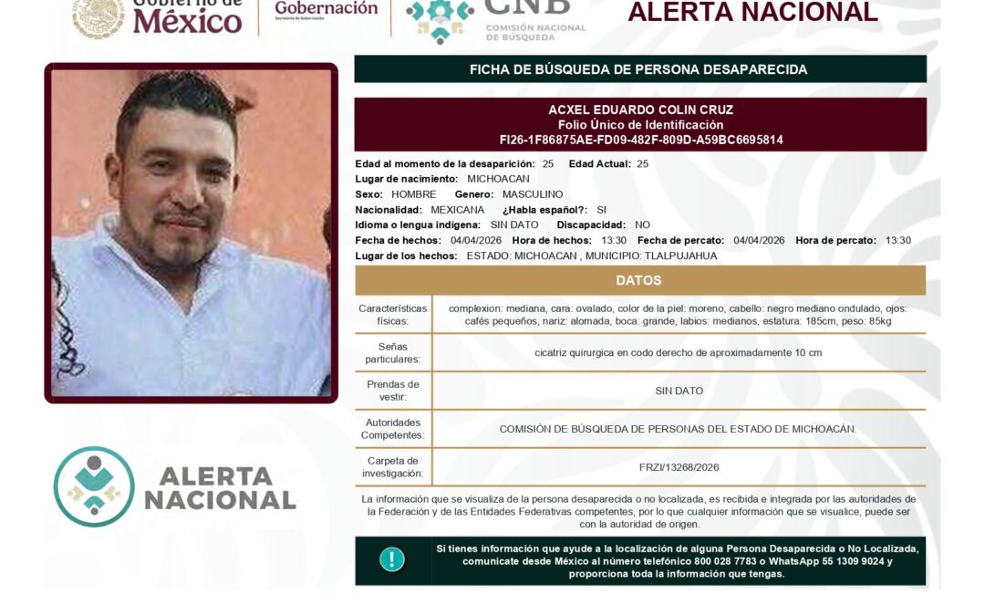 262256 ACXEL EDUARDO COLIN CRUZ