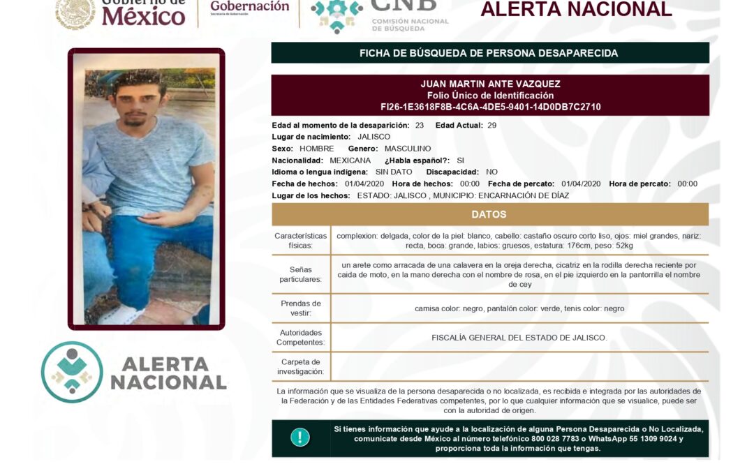 262307 JUAN MARTIN ANTE VAZQUEZ