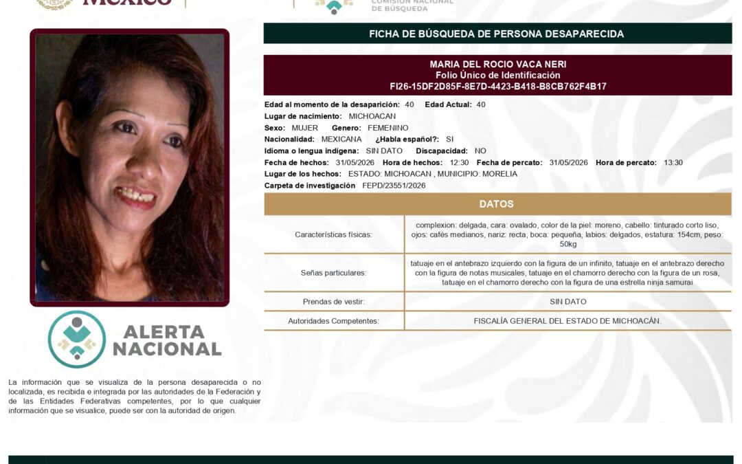 262349 MARIA DEL ROCIO VACA NERI