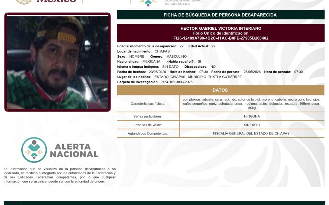 262358 HECTOR GABRIEL VICTORIA INTERIANO