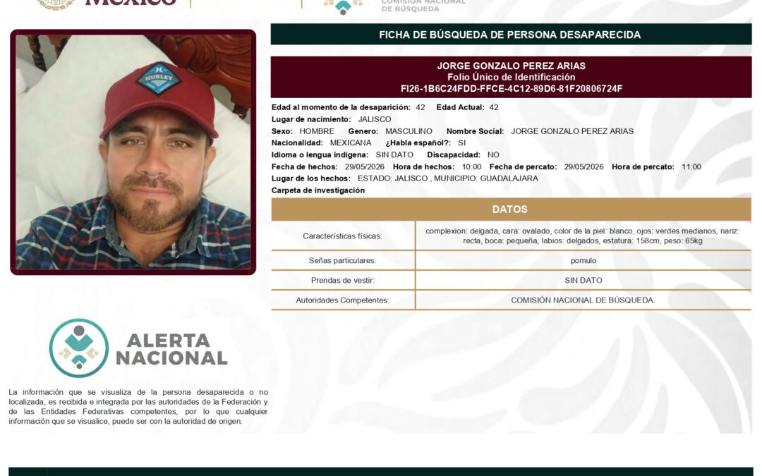 262454 JORGE GONZALO PEREZ ARIAS