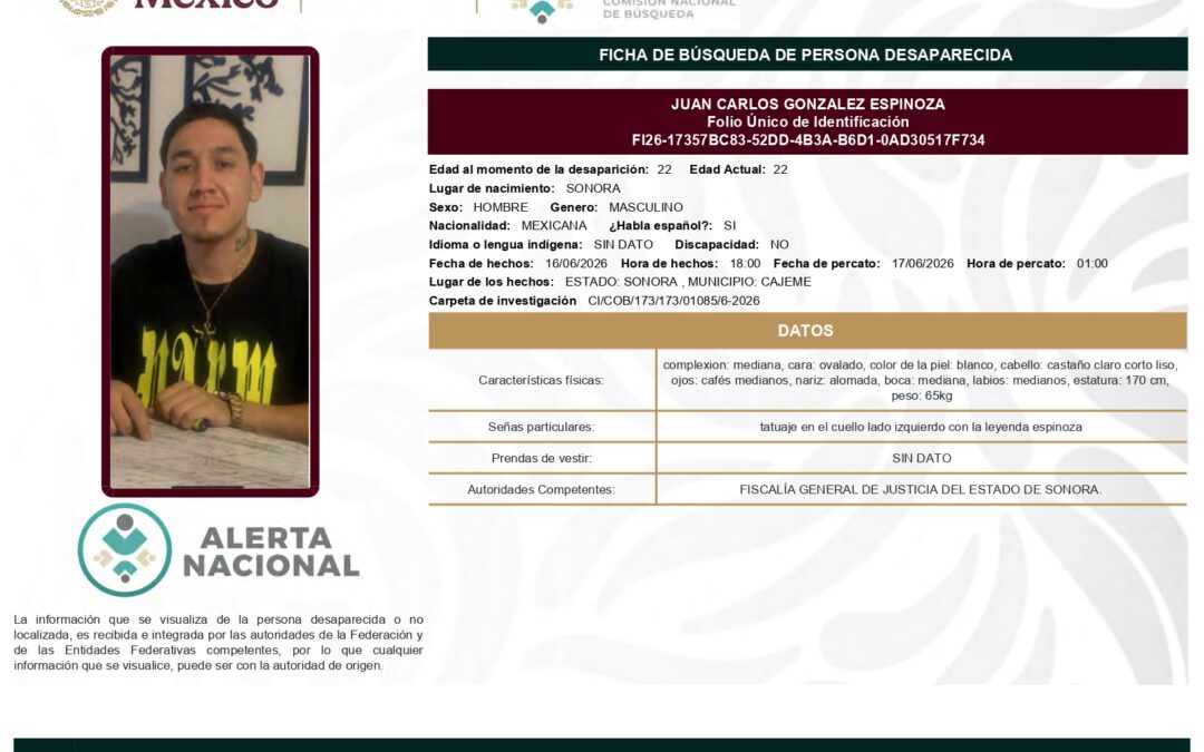 263236 JUAN CARLOS GONZALEZ ESPINOZA