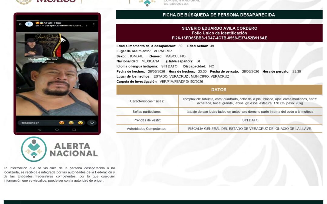 263536 SILVERIO EDUARDO AVILA CORDERO