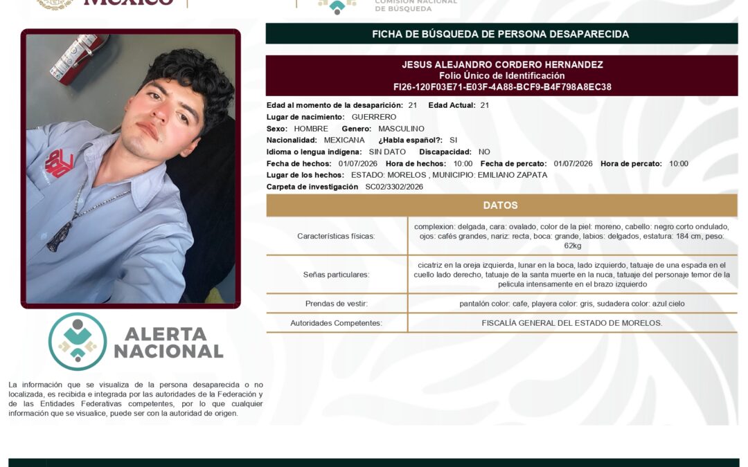 263578 JESUS ALEJANDRO CORDERO HERNANDEZ